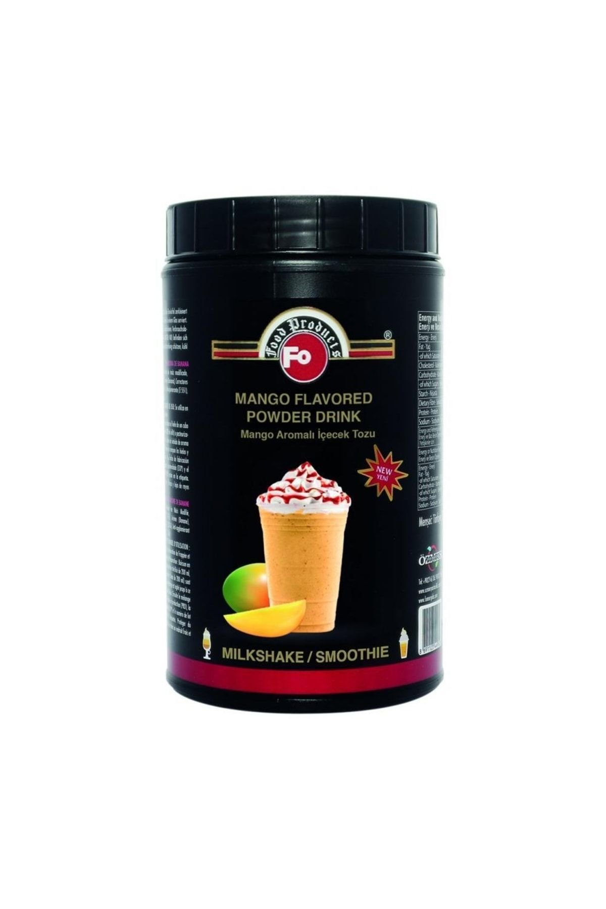 Mango Aromalı Milkshake Tozu 1 Kg