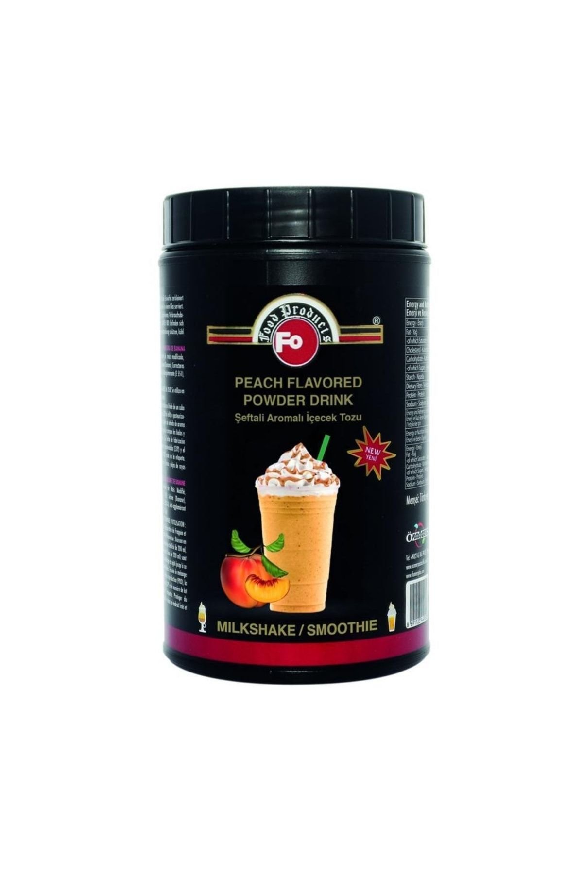 Şeftali Aromalı Milkshake Tozu 1 Kg